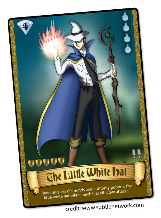 The Little White Hat Card