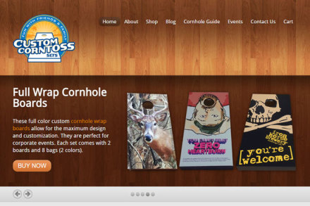 Custom Corntoss Homepage