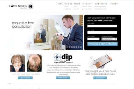 Haarklinikken Homepage