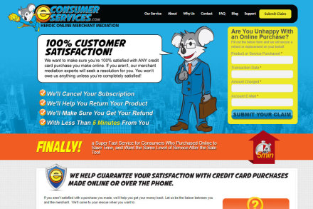 eConsumer Services Homepage