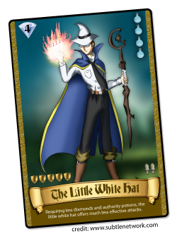 The Little White Hat Card